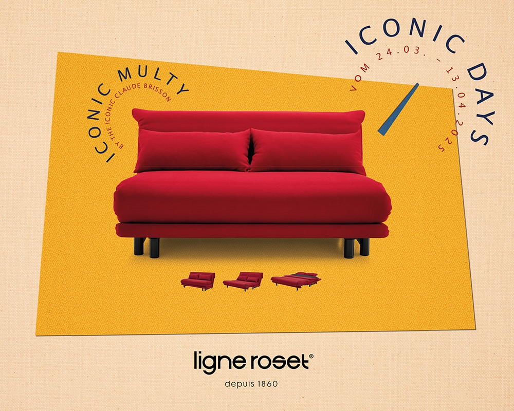 Multy Aktion bei Ligne Roset im werkhaus: Das ikonische Schlafsofa von Ligne Roset zum Aktionspreis.